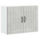 Kitchen Wall Cabinet Lucca Concrete Grey Engineered Wood 853831