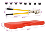 Hydraulic Pipe Crimping Tool 2 pcs 60 kN TH16-32 mm V12-28 mm 42042666