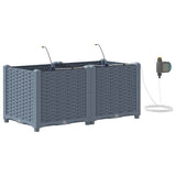 Garden Planter 2 pcs LiGht Grey 80 x 40 x 37.5 cm Plastic 42002891