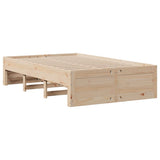 Bed Frame without Mattress with Drawers 120x200 cm Solid Wood Pine 3308807