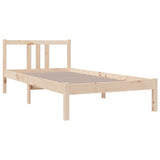 Bed Frame without Mattress Solid Wood 90x190 cm Single Single 814849