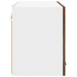 Hanging Cabinet 2 pcs Smoked Oak and White 60 x 31 x 40 cm 884171