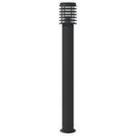 ZNTS Outdoor Floor Lamp Black 110cm Stainless Steel 4006363