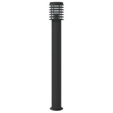 ZNTS Outdoor Floor Lamp Black 110cm Stainless Steel 4006363