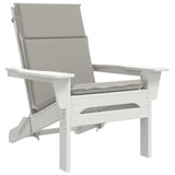 High Back Chair Cushion GEMERT 2 pcs 100% Polyester Grey 945744