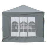 Folding Party Tent with Sidewalls Anthracite 3x6 m 93544