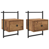 Bedside Cabinet 2 pcs Old Wood 35 x 30 x 51 cm Engineered Wood 882164
