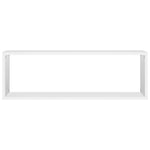 Wall Cube Shelf 4 pcs White 80x15x26.5 cm Engineered Wood 807107