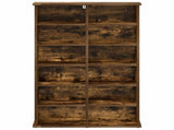 CD Cabinet Smoked Oak 60 x 17 x 92 cm Engineered Wood 8012738