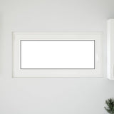 Basement Window RISOR 120 x 60 cm PVC and Glass White 42047220