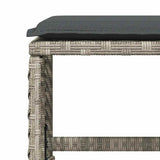 13 Piece Garden Dining Set with Cushions Light Grey Poly Rattan 3210803