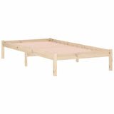 Bed Frame without Mattress 100x190 cm Solid Wood Pine Twin 822457