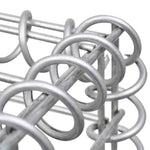 ZNTS Gabion Raised Bed Galvanised Steel 450x90x50 cm 143553