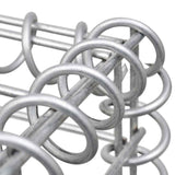 ZNTS Gabion Raised Bed Galvanised Steel 450x90x50 cm 143553