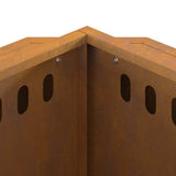 Smokeless Fire Pit Brown 38 x 38 x 51 cm Weathering Steel 858979