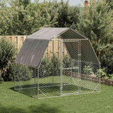 Chicken Run with Roof 2.5x2x2.25 m Galvanised Steel 4104030