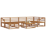 Outdoor Sofa Set 7 pcs Natural Solid Acacia Wood 3367872