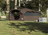 Family Tent Tunnel 6-Person Brown Waterproof 4009576