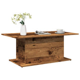 Coffee Table Old Wood 102x55.5x40 cm Engineered Wood 856806