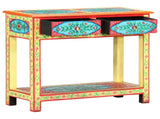 286159 Hand Painted Console Table 80x35x75 cm Solid Mango Wood