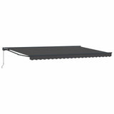 Awning Frame Anthracite 500 x 300 cm Polyester with PU coating 3331215
