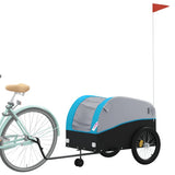 Bike Trailer Black and Blue 45 kg Iron 94156