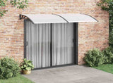 Door Canopy Black brackets, transparent sheets 45627
