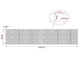 Gabion with 5 mm Wire and 10x10 cm Mesh 550x10x150 cm 3464957