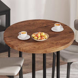 Table Top Dark Brown 90 x 4 cm Solid Oak Wood 42016026