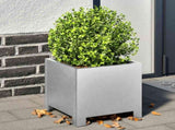 Garden Planters 2 pcs 30x30x30 cm Galvanised Steel 851196