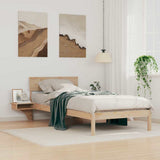 Bed Frame with Headboard Brown 80 x 200 cm Solid Pine Wood 873466