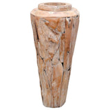 Decoration Vase 40x100 cm Solid Teak Wood 285209