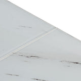 Coffee Table Silver Stainless Steel and Tempered Glass 349979