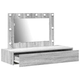 Dressing Table Grey 100 x 40 x 70 cm Engineered Wood 865240