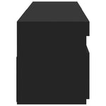 TV Cabinets 2 pcs with LED Lights Black 75x35x40 cm 804394