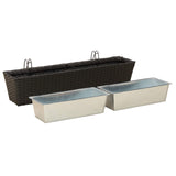 Railing 2 pcs 80 x 17 x 17 cm Metal 42026968