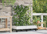 Garden Planter with Irrigation&Wheels 2 pcs White PP 3423003