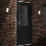 Outdoor LED Wall Lights with Sensors 2pcs Black Die-cast Aluminium 4006263