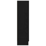 Book Cabinet Black Oak 82.5 x 30.5 x 115 cm Engineered Wood 862516