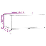 Garden Furniture Covers 2 pcs 16 Eyelets 300x250x90 cm Rectangular 3155361
