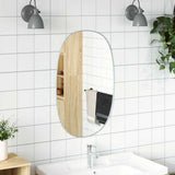 Wall Mirror Silver 80x50 cm 348214