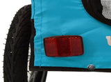 Pet Bike Trailer Blue and Black Oxford Fabric and Iron 93939