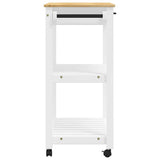 Kitchen Trolley MONZA 84x40x88.5 cm Solid Wood Pine 376102