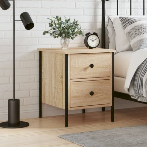 ZNTS Bedside Cabinet Sonoma Oak 40x42x50 cm Engineered Wood 825985