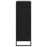 Book Cabinet Black Oak 80 x 30 x 86.5 cm Engineered Wood 886408