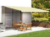 Replacement Fabric for Awning Yellow and White 5x3.5 m 311942