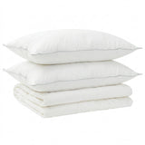 Duvet and Pillow Set 3 pcs 155x220 cm Summer 140 GSM Wool White 3441228