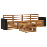 Outdoor Sofa Set 5 pcs Natural Solid Acacia Wood 3384000