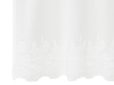Lace Curtain with Curtains Floral White 300 x 900 cm Polyester 4107968
