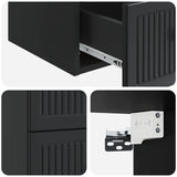 Wall-Mounted Bedside Cabinet 2 pcs Black 33 x 34.5 x 40 cm 897958